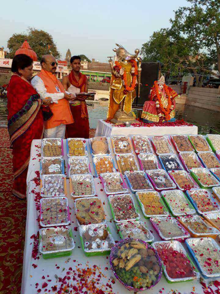 Celebration of Ganga Dussehra in Soron with Chappan-Bhog and Varah avatar.